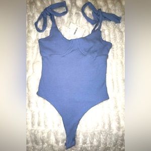 🔥BRAND NEW, W/TAGS🔥 Forever 21 Fashion summer bodysuit, Tie top straps, thong
